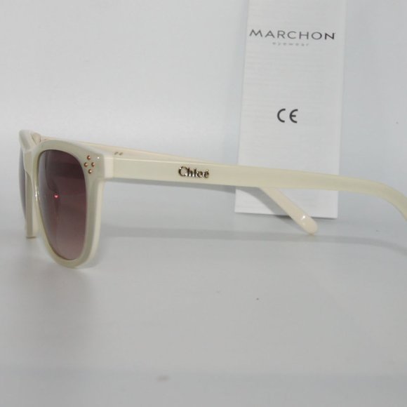 NEW  CHLOE CE3604S IVORY WHITE 49-17-130 SUNGLASSES CASE & BAG
